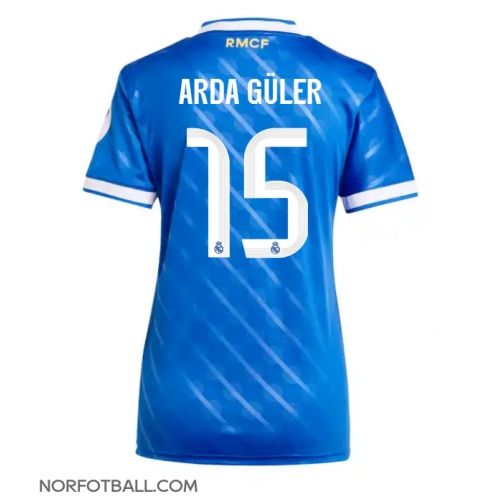 Billige Fotballdrakt Real Madrid Arda Guler #15 Replika Tredjedrakt Dame 2025-26 Kortermet Billige Fotballdrakt Real Madrid Arda Guler #15 Replika Tredjedrakt Dame 2025-26 Kortermet